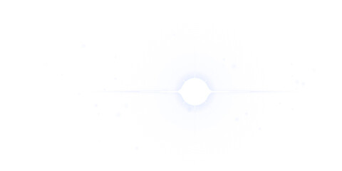 A pale light blue glowing circular planet with a thin ring system and scattered small white dots on a solid black background, space scene © Defendar13