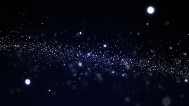 Cosmic dust and stars in deep space timelapse