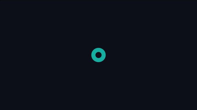 Minimalist loading spinner animation with pulsing circular progress indicator for ui 4k