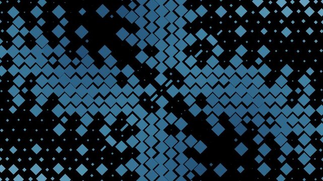Abstract Blue Diamond Pattern Motion Background Seamless Loop