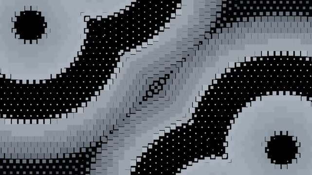 Abstract Geometric Hexagonal Pattern Motion Background Seamless Loop