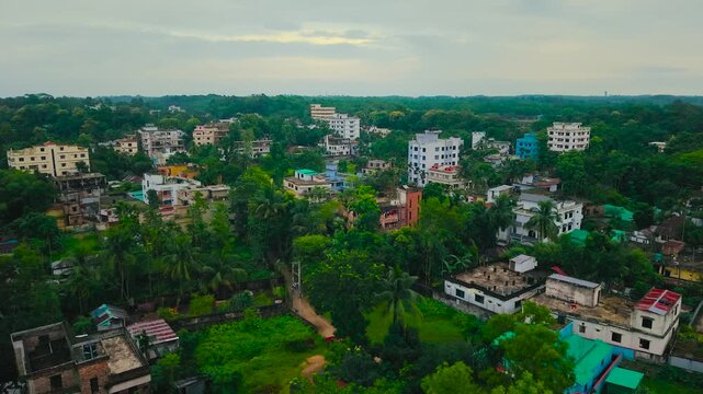 panoramic view of the city in dhaka