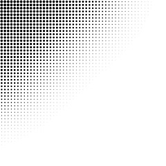 Plakat Halftone pattern corner illustration 