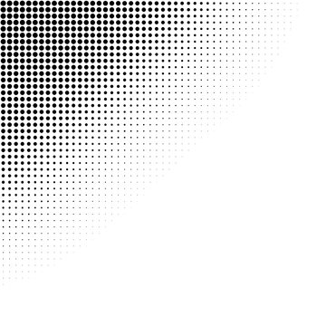 Halftone pattern corner illustration 