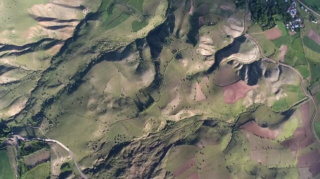 Susehri Sivas valley shows wide mountains, plain lake, and agricultural fields below.