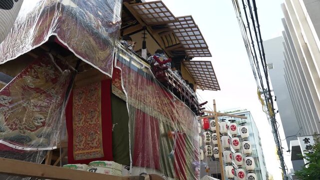 Kyoto, Japan - 07.23.2024 - Gion Matsuri in the streets of Kyoto During the Day