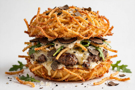 Fried Pasta x Burger (Truffle)