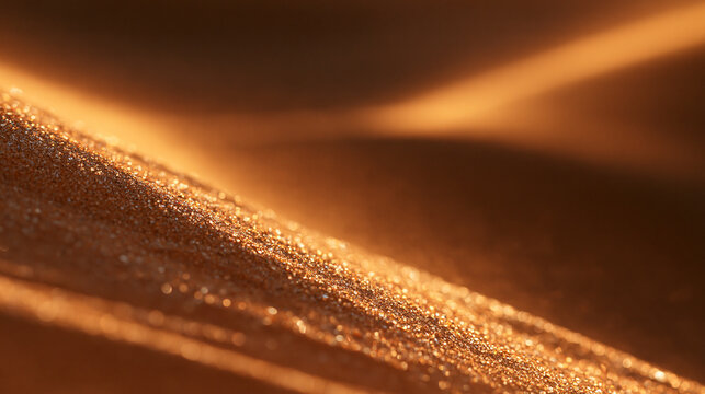 Golden Sand Dune Texture Close Up in Sunlight