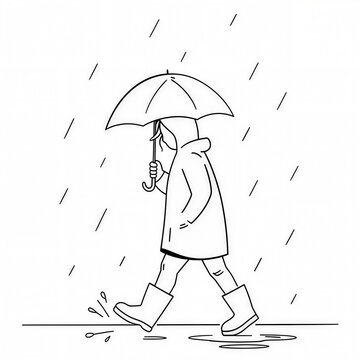 Walking in Rain