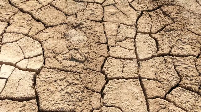 Cracked dry mud texture showing drought and soil erosion