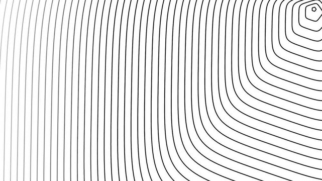 Modern abstract line art background with curving shapes