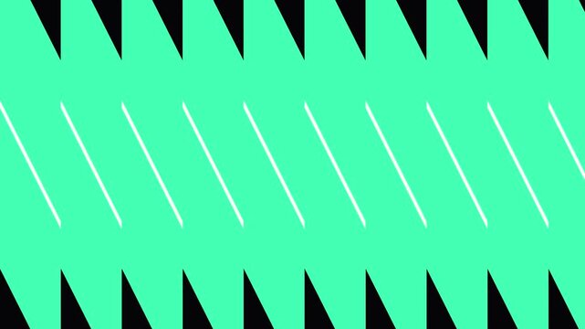 Teal geometric shapes in a repeating pattern against a black background with subtle white lines