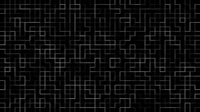 Dark Digital Circuitry Grid with Central Black Copy Space for Technology Concepts