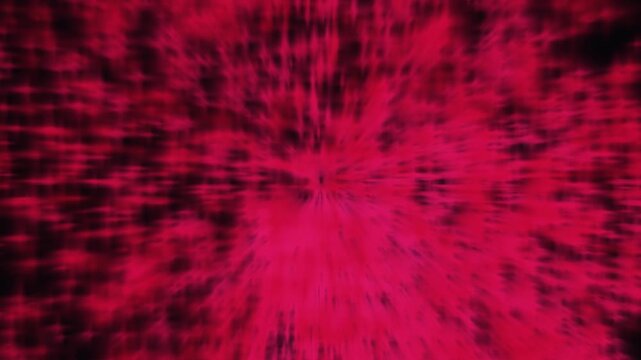 Abstract Pink Energy Burst Expanding with Subtle Particle Trails During Dark Night Celebration