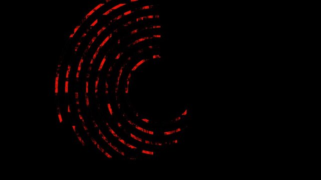 Red Swirl Abstract Particle Motion Background with Circular Rotation and Soft Glow