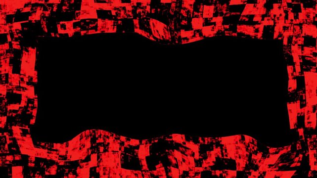 Abstract Red Grunge Texture Overlay with Black Background and Copy Space for Text