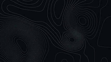 Mauna Loa Volcano Hawaii Topographic Elevation Map Vector Background © Auras