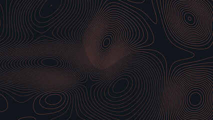 Outer Banks Coastline North Carolina Topographic Elevation Map Vector Background © Auras