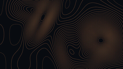 Flathead Lake Montana Topographic Elevation Map Vector Background © Auras