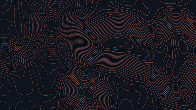 Ruby Mountains Nevada Topographic Elevation Map Vector Background