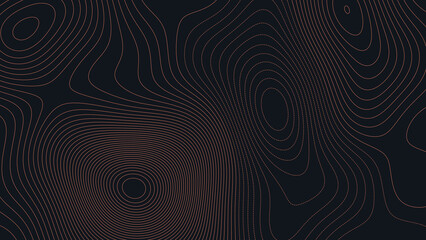 Mauna Kea Peak Hawaii Topographic Elevation Map Vector Background © Auras