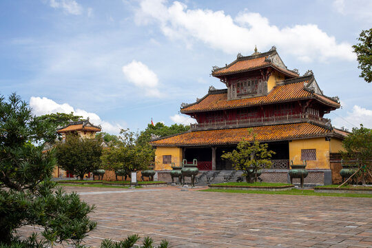 Hien Lam Pavilion in the Imperial City of Hue, Vietnam