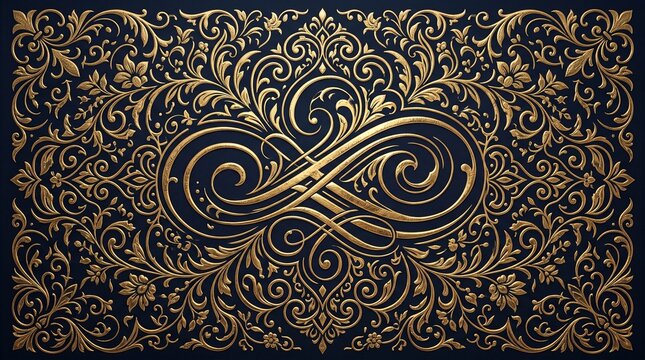 Gold floral ornament