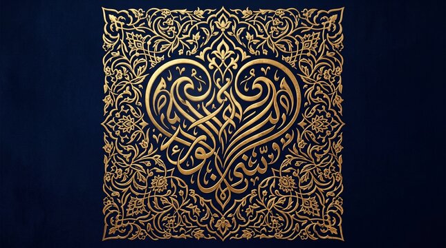Golden Islamic Calligraphy