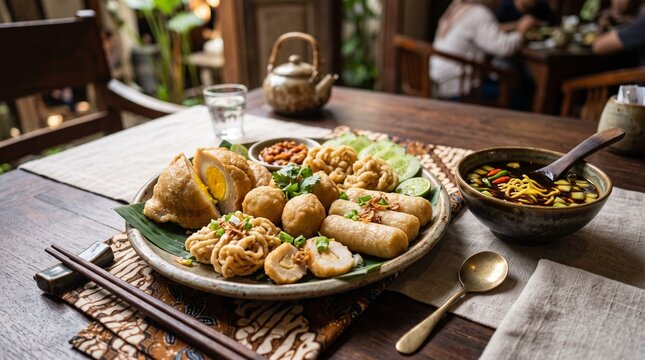 Indonesian fish cake