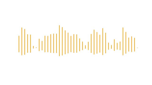 Dynamic equalizer visual effect, Abstract sound waves, Digital simple equalizer (sound wave), on isolated.Dynamic equalizer visual effect, Abstract sound waves, Digital simple equalizer sound.4k