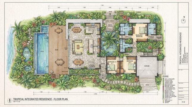 Tropical house plan