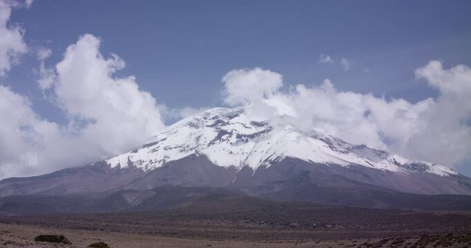 Landscape of El chimborazo, Ecuador, andes, andean mountains snow peak