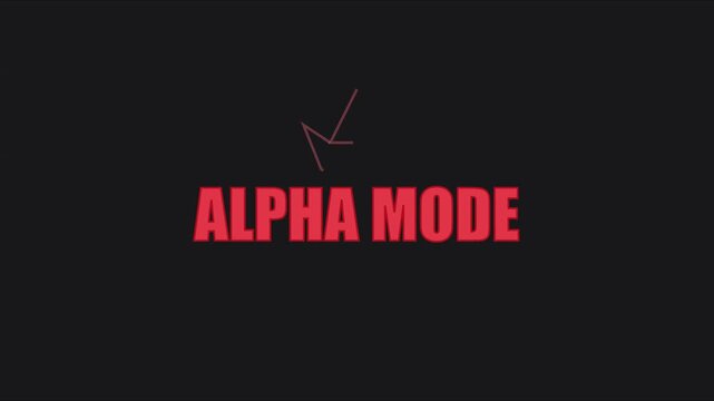 Alpha mode typography motion with minimalist crown for gaming and tech branding animation 4k motion gaming