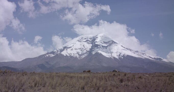 Landscape of El chimborazo, Ecuador, andes, andean mountains snow peak