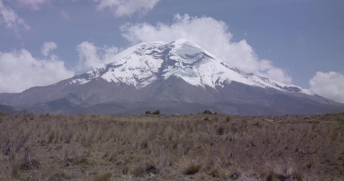 Landscape of El chimborazo, Ecuador, andes, andean mountains snow peak
