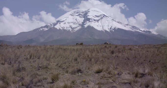 Landscape of El chimborazo, Ecuador, andes, andean mountains snow peak