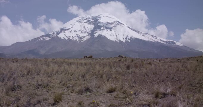 Landscape of El chimborazo, Ecuador, andes, andean mountains snow peak