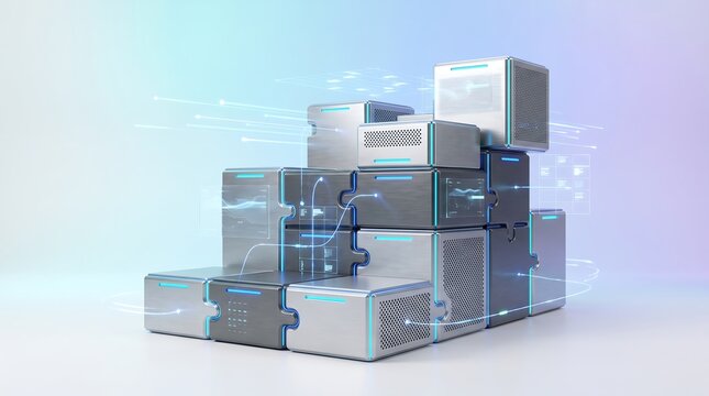 Modular data center hardware blocks with digital overlay hardware technology computing infrastructure industrial information automation