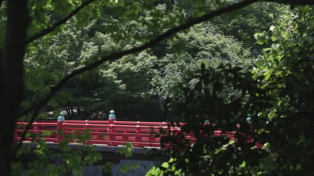 Wake Bridge in Tennoji Park, Osaka