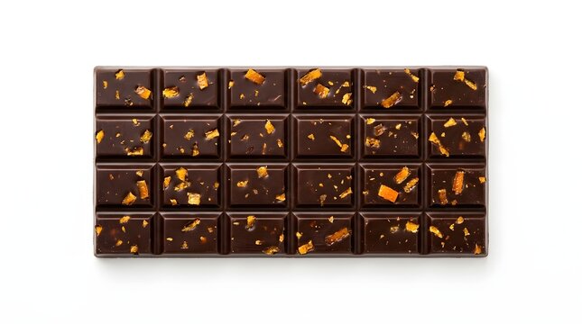 Dark Chocolate Bar with Orange Peel Pieces