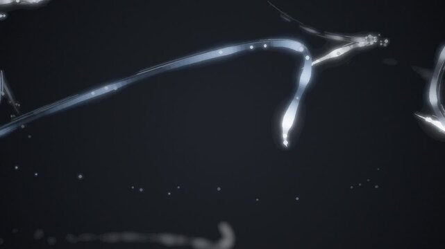 Athletic Motion Trails Sweeping Light Streaks with Strobe Afterimages Seamless Loop in soft silver tones