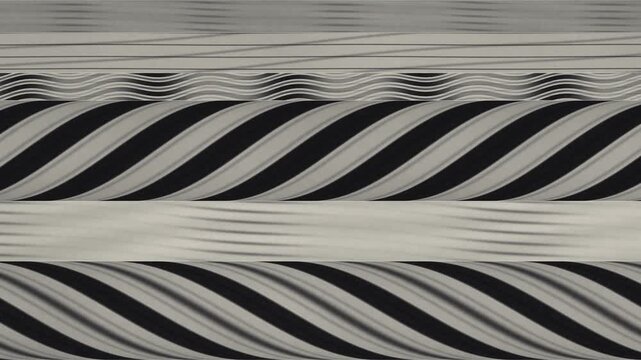 Slit Scan Strip Photography Time Record Abstract Ink Bands Motion Background Seamless Loop in deep graphite tones