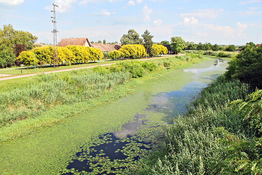 Danube&ndash;Tisa&ndash;Danube Canal or DTD in Bac Town, Vojvodina, Serbia