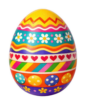 PNG Colorful decorative Easter egg