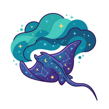 Cosmic Stingray Illustration