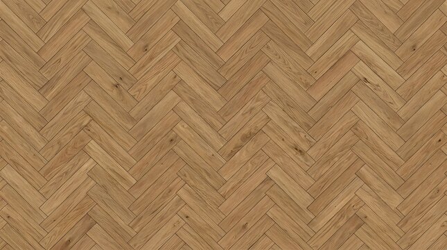 Seamless Herringbone Oak Wood Flooring Texture Pattern.
