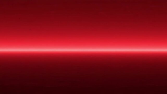 Abstract red background with a horizontal glowing light line across the center