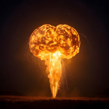 explosion in the dark