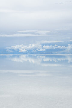 Soft reflections on the Salar de Uyuni, Bolivia
