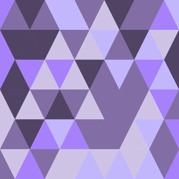 Seamless geometric triangle geometric pattern, muted violet vector print for apparel, packaging and social media backgrounds